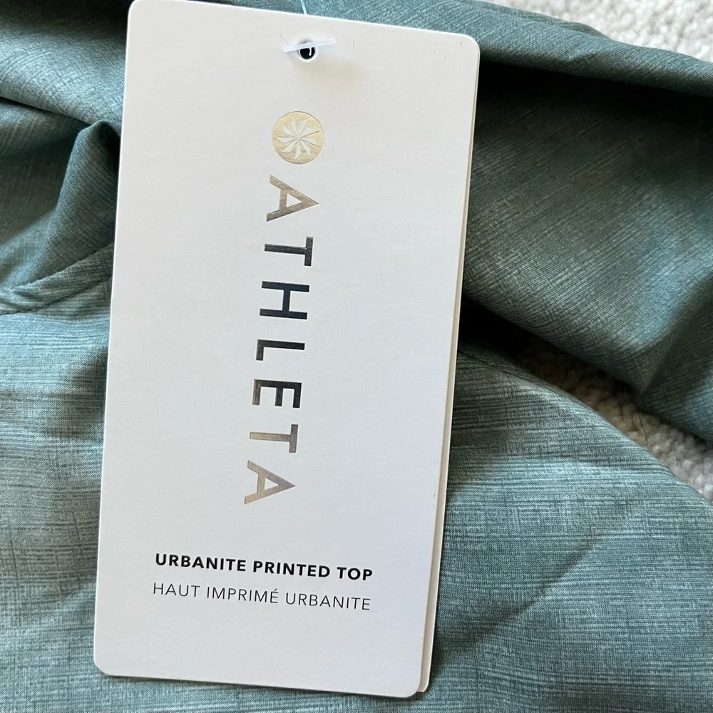 ATHLETA NWT URBANITE TOP SIZE LARGE SPORTY ACTIVE ATHLEISURE OUTDOORS - Picture 4 of 8